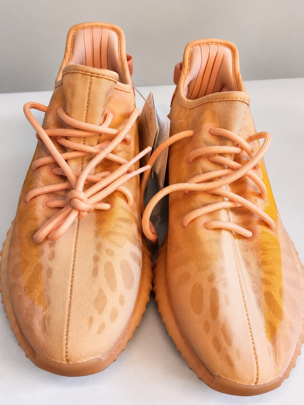 Men’s Lightweight Orange Slip-On Knit Sneakers